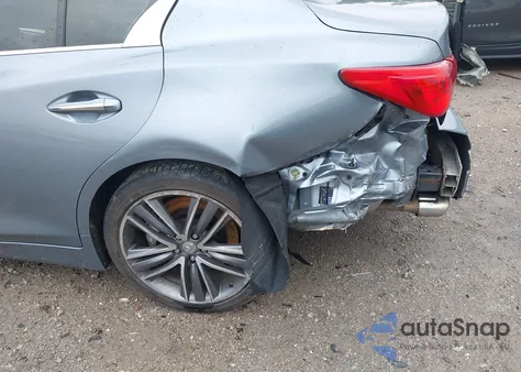 2014 Infiniti Q50 Hybrid Sport из США, поврежденный, VIN JN1AV7AR7EM700323